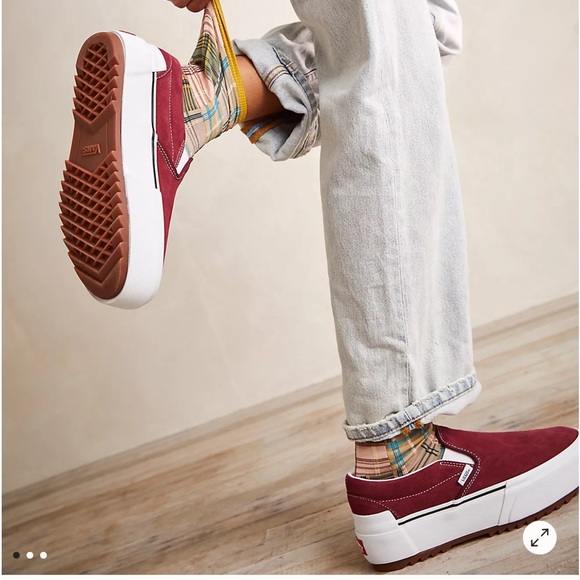 VANS Slip-on Suede Stacked Sneakers NEW - Picture 2 of 9